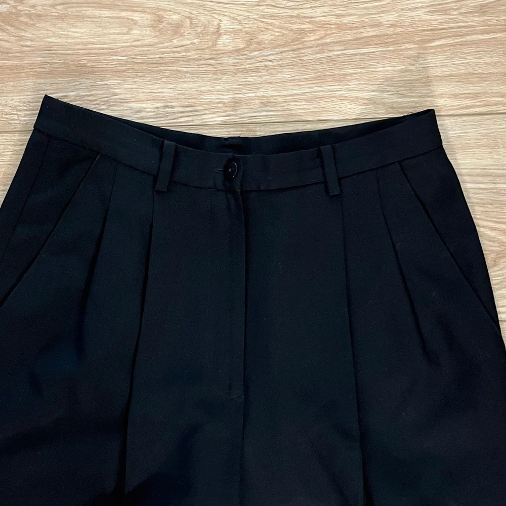 Vintage DKNY black wool pleated trousers - Picture 2 of 11